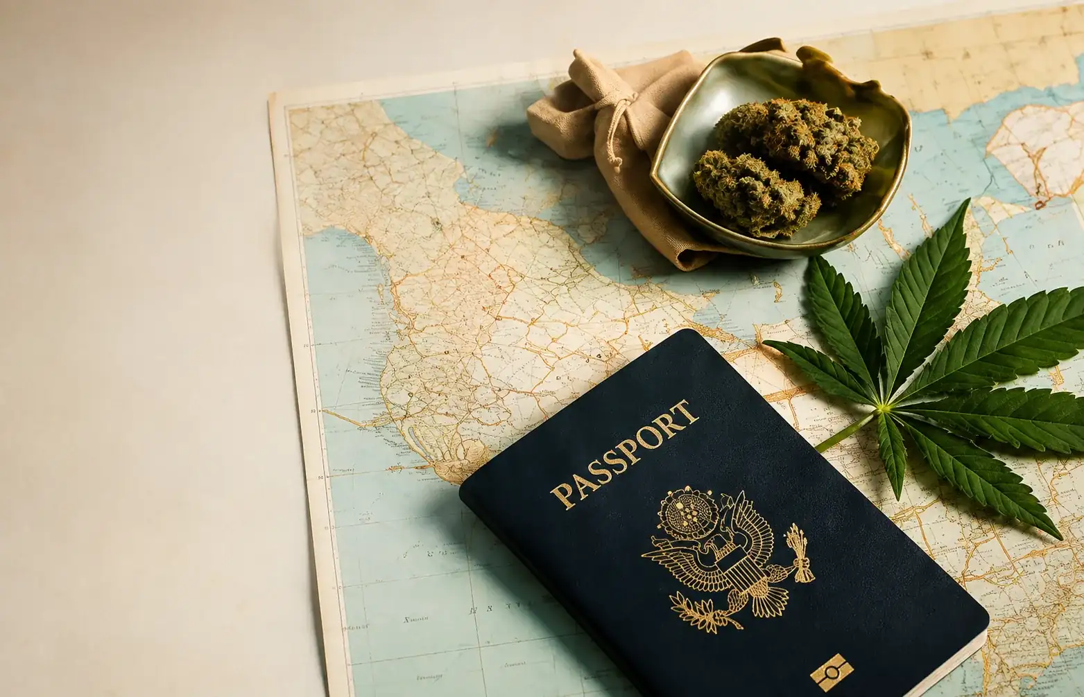 Cannabis travel notebook